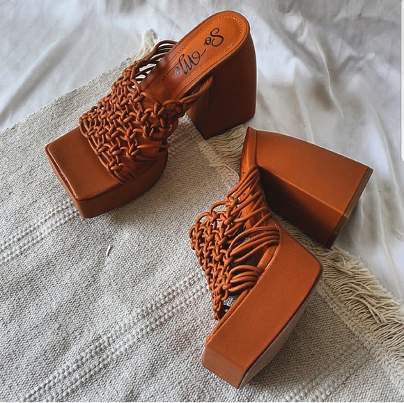 🆕The Kenzi // Camel chunky platform Mule - Picture 2 of 10